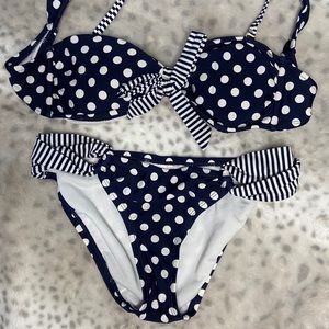 Brand new navy and white bikini